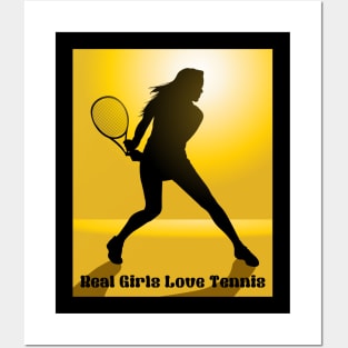 Tennis Girl Posters and Art